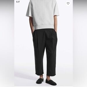 COS Men’s wide leg elasticated pants size S